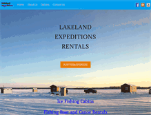 Tablet Screenshot of lakelandexpeditions.com